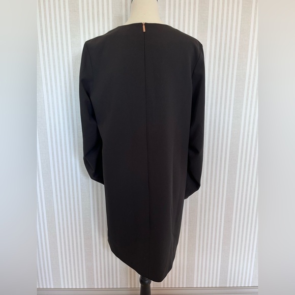 NWT Tibi Sculpted Sleeve Shift Dress in Black Women’s Size 12 $425 Retail - Picture 5 of 12